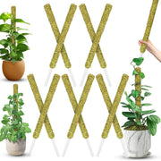 duspro front packaging showing 10-pack moss poles and tidy indoor support benefit