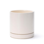 D'vine Dev front view of oatmeal planter showing clean shape and stability