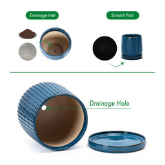 D'vine Dev stainless-steel drainage mesh and protective pad preventing soil and scratches