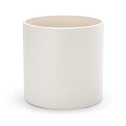 D'vine Dev front view of oatmeal planter showing clean modern look and benefit of neutral color