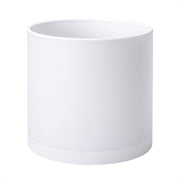 D'vine Dev front view of white 12-inch planter showing clean shape and modern look
