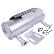 DVPARTS left muffler front view showing fit and finish for easy replacement