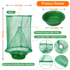 Dwcom Trap gauze and iron frame detail showing tear-resistant durability
