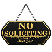 DXSIGN front view showing black and gold readable message benefit visibility