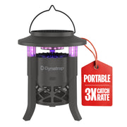 DynaTrap front view showing compact design and brand for easy placement