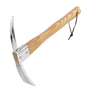 Eadwiella front view of 2-in-1 pickaxe and hoe showing dual-head, durable performance