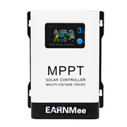 EARNMee front panel and LCD display showing system data for quick diagnostics