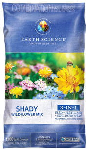 Earth Science bag front view showing packaging and 3-in-1 formula benefit