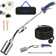 EASITALY front view assembled torch showing complete kit and portability