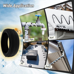 Eastrexon cable wrapped inside downspout ensuring reliable drainage