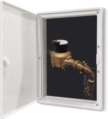 EASY-EXS front view of access panel showing clean flush finish and neat install benefit