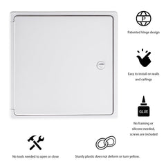EASY-EXS installed in a ceiling delivering discrete access and aesthetic benefit