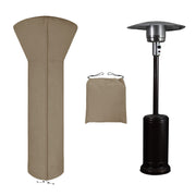 Easy-Going front view showing full heater coverage and weather protection