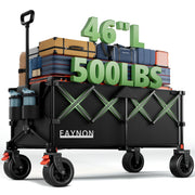 EAYNON front view open showing full cargo and sturdy frame benefit hauling