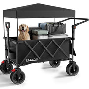 EAYNON wagon front view showing cargo space and sturdy frame benefits portability