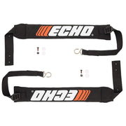 ECHO front harness view showing straps and secure fit for comfort