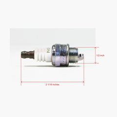 echosari close-up of spark plug electrode gap showing precise 0.7mm spacing for reliable ignition