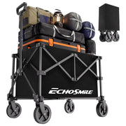 EchoSmile front view showing black wagon and easy access, ideal for hauling