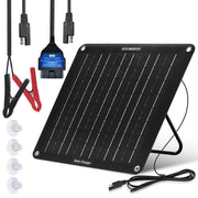 ECO-WORTHY front view of 10W panel showing compact design and portability