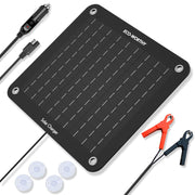 ECO-WORTHY front panel view showing compact design and charging benefit