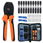 ECO-WORTHY front view of kit in zipper case showing organized tools and connectors