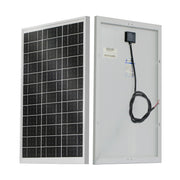 ECO-WORTHY front view of panel showing compact form and portability benefit