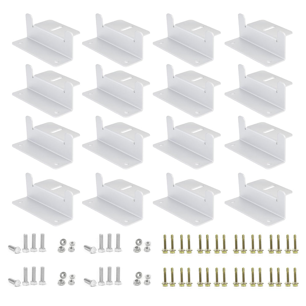 ECO-WORTHY Z brackets pack front view showing included pieces and compact packaging benefit