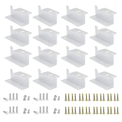 ECO-WORTHY Z brackets pack front view showing included pieces and compact packaging benefit