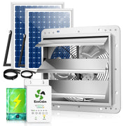 ecoCalm front-mounted 12" fan showing ventilation benefit