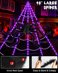 ECOHDT close-up of 48-inch spider texture with realistic furry finish