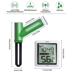ECOWITT waterproof probe close-up revealing metal sensor and durable build for outdoor use