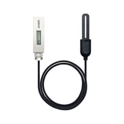 ECOWITT WH51L front LCD display showing live moisture readings and quick monitoring benefit