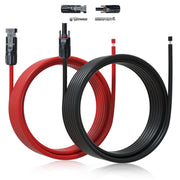 ECO-WORTHY front view of assembled 20FT cable showing ready-to-install ends and benefit