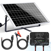 ECO-WORTHY panel front view showing compact portable design and easy mounting benefit