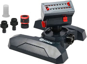 Eden 95124 front view showing compact sprinkler and angled spray for precise coverage