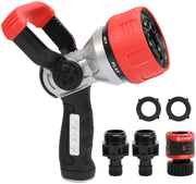Eden nozzle front angle showing metal body and ergonomic handle for durable control