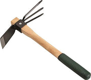 Edward Tools front view hoe and cultivator showing blade and handle for durable gardening