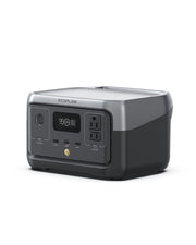 EF ECOFLOW front view of power station showing compact design and portability benefit