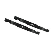 EGO Power+ front view of two 21-inch blades in packaging, restores cut quality