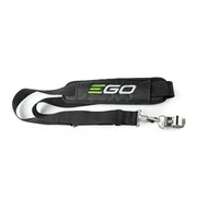 EGO Power+ shoulder strap front view showing wide padded pad for comfort