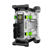 EGO Power+ PST1400 front panel showing LCD and AC outlets for easy monitoring and control