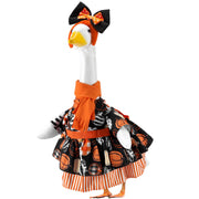 EKOREST outfit front view showing gingham pumpkins pattern and welcoming look