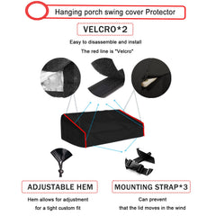 EKQSGLC detail of Velcro fasteners for quick installation and secure fit