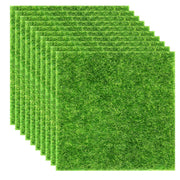 Elcoho front view of ten 6x6 grass squares showing neat packaging and instant greenery