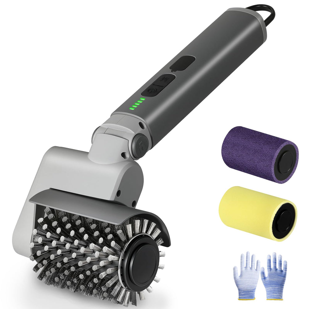 Elevonix front packaging showing cordless grill cleaning kit and benefits