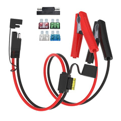 ELFCULB front connector view showing SAE plug and cable, quick compatibility