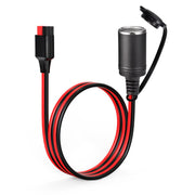 ELFCULB front view of female cigarette lighter socket showing secure fit and easy access