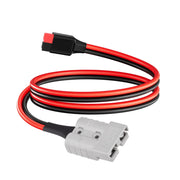 ELFCULB front view of SB50 to PP45 connector showing plug face and secure fit