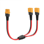 ELFCULB XT60 front connector showing secure fit and easy plug
