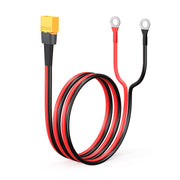 ELFCULB front view showing XT60 to ring terminal cable and connector reliability